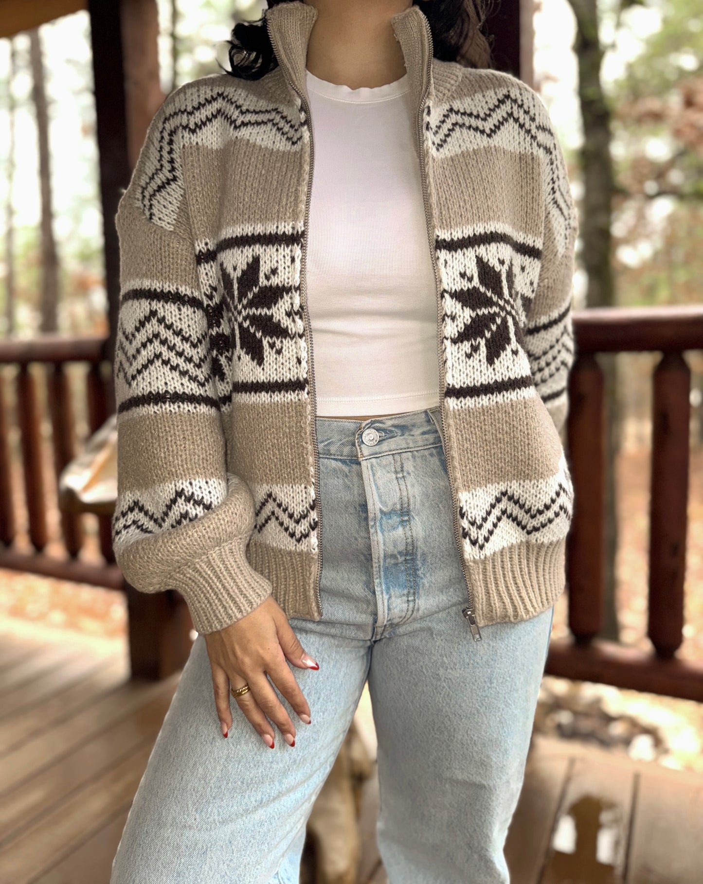 Chalet Zip Up Sweater